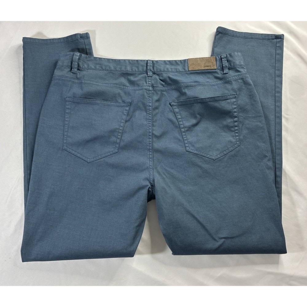 Johnnie O Pants Mens 38x32 -fit 38x31 Blue Chino Five Pocket Performance Stretch